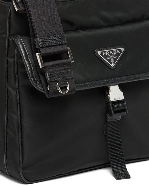 prada saffiano leather bag men|Prada nylon shoulder bag price.